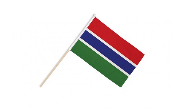 Gambia Hand Flags